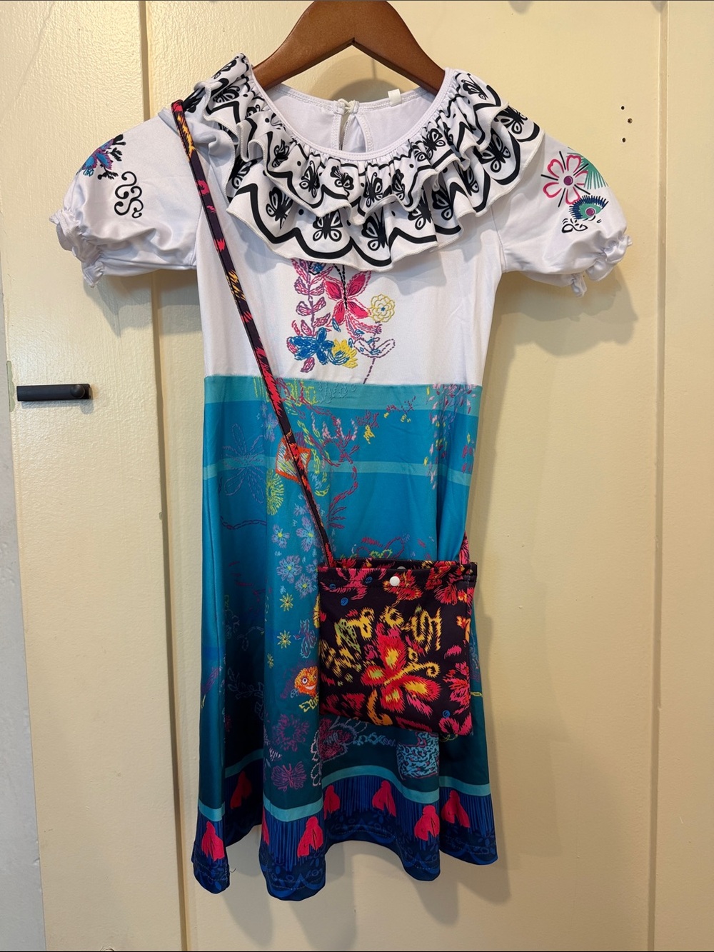 Halloween 🎃 Encanto - Maribel Dress with Crossbody Bag 6t